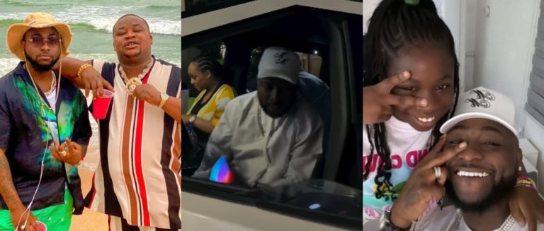 “I Don Collect My Pikin Back” – Davido Sparks Joy Online as He Reunites with His Child After Two Years