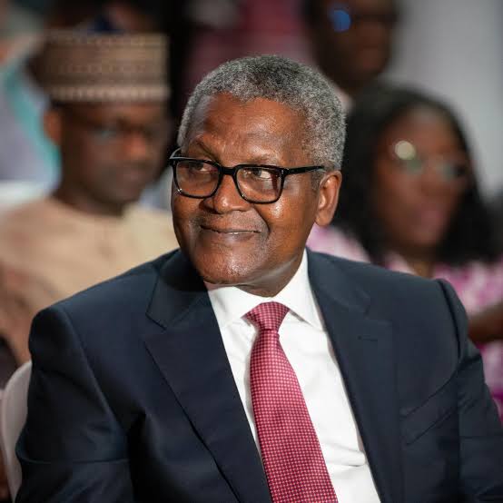 Aliko Dangote Playfully Corrects MC at Lekki Port Event in Presence of President Tinubu