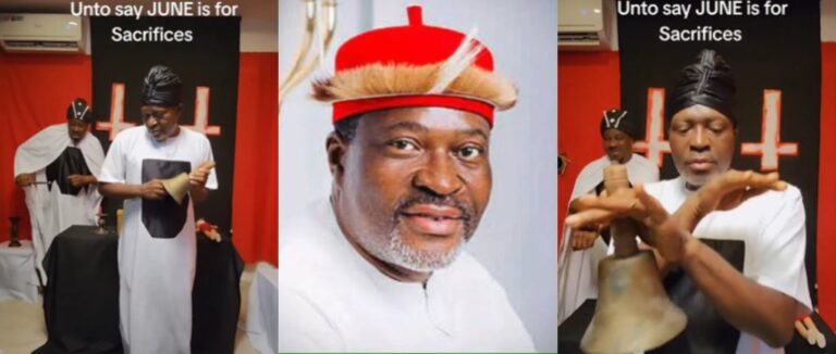 “Sacrifices Must Be Made” – Kanayo O. Kanayo Sparks Reactions with Mysterious Ritual