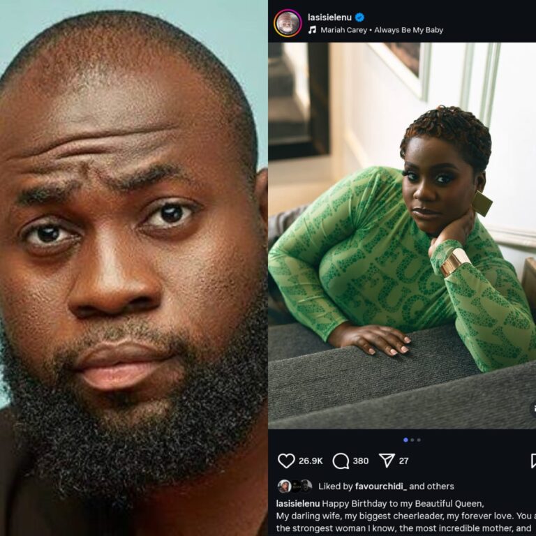 Lasisi Elenu Melts Hearts with Romantic, Cheeky Birthday Message to Wife Nonso Adika