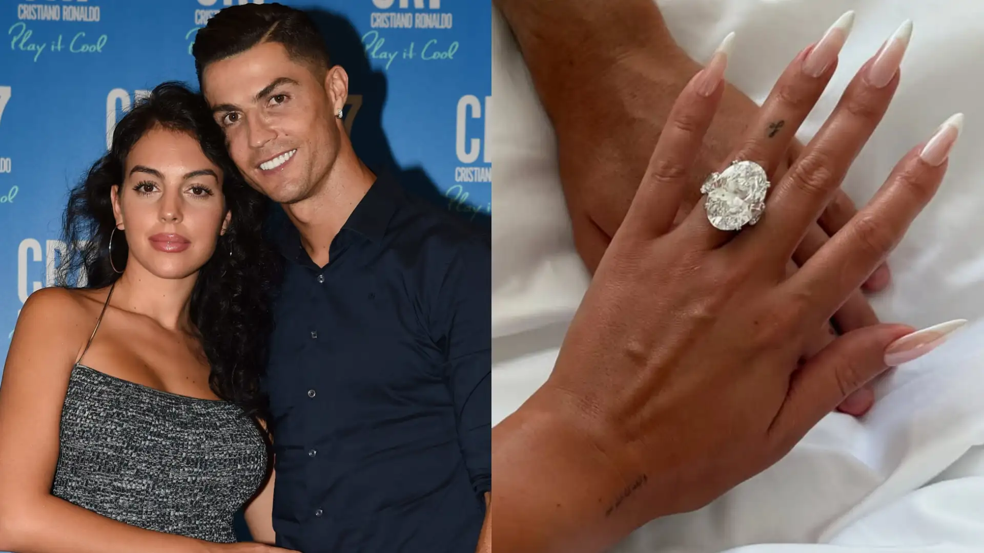 Cristiano Ronaldo reveals his daughters inspired him to propose to fiancée Georgina Rodriguez with a £1.5 million engagement ring