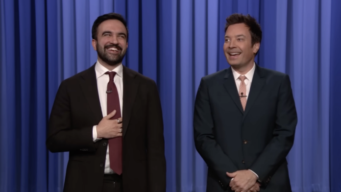 Mayor Zohran Mamdani casually crashes Jimmy Fallons monologue to tell a joke