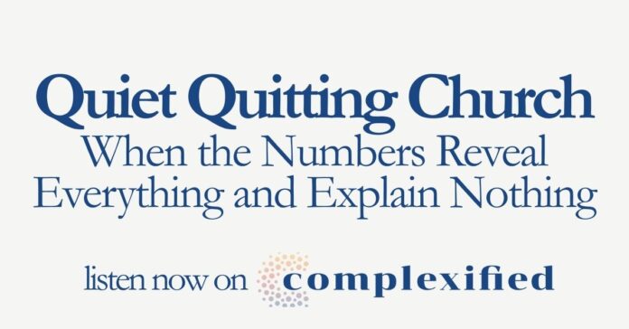 Unexcited Quitting Church: When the Numbers Expose The entire thing and Level to Nothing