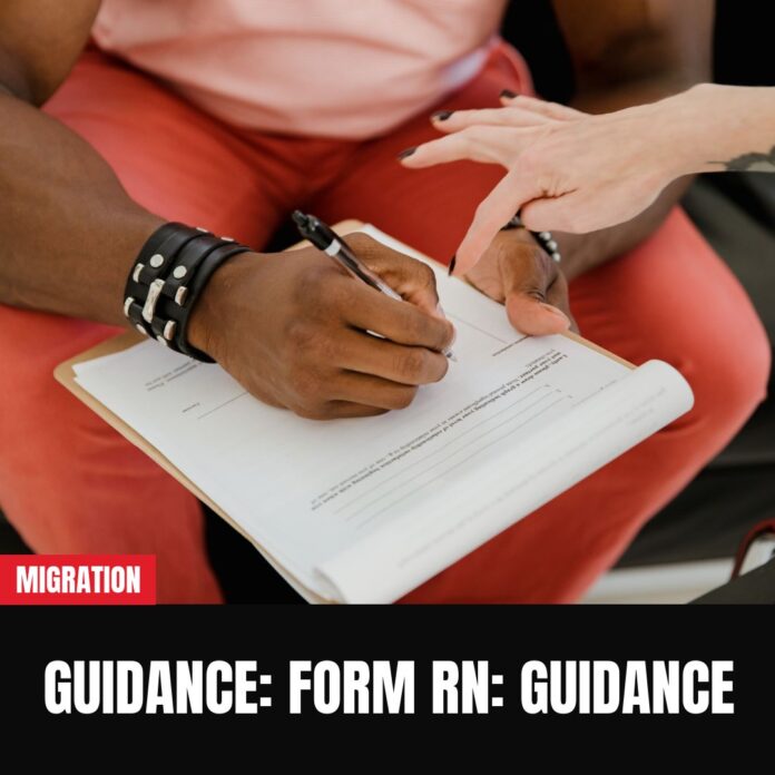 Guidance: Form RN: guidance Guidance: Form RN: guidance