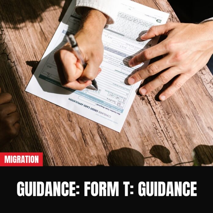 Guidance: Form T: guidance Guidance: Form T: guidance