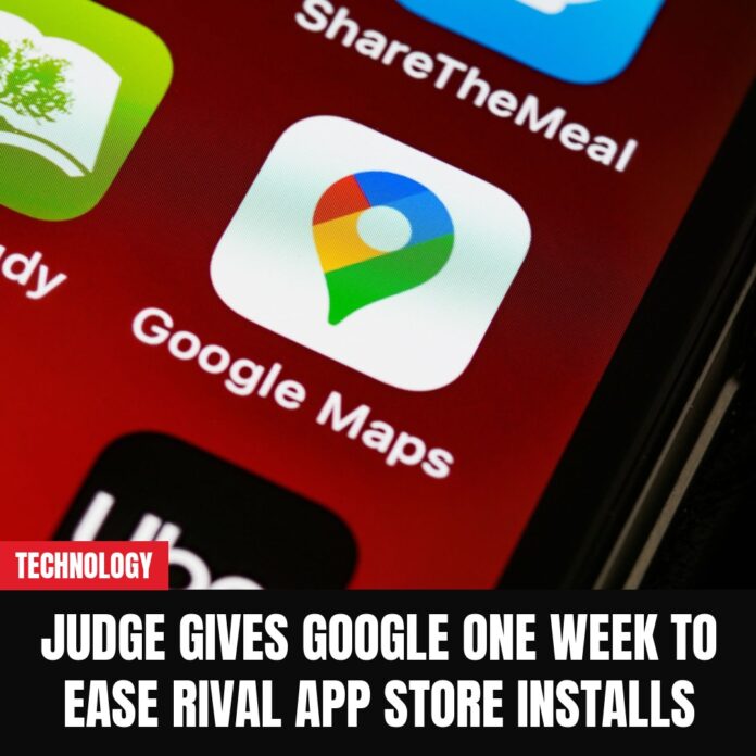 Judge gives Google one week to ease rival app store installs