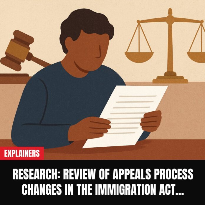 Research: Review of appeals process changes in the Immigration Act… Research: Review of appeals process changes in the Immigration Act…