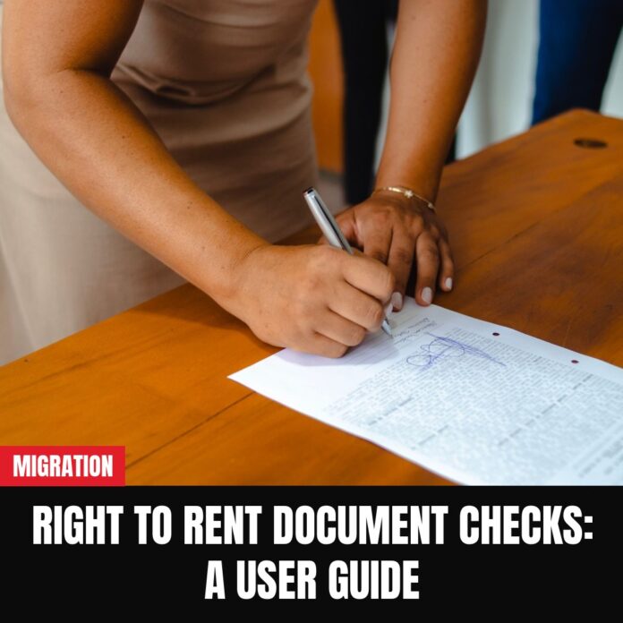 Right to rent document checks: a user guide