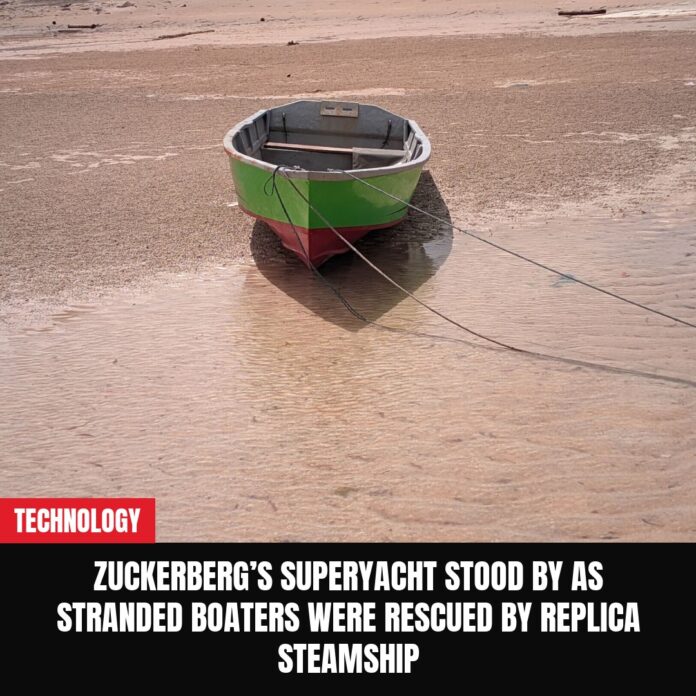 Zuckerberg’s Superyacht Stood By as Stranded Boaters Were Rescued by Replica Steamship
